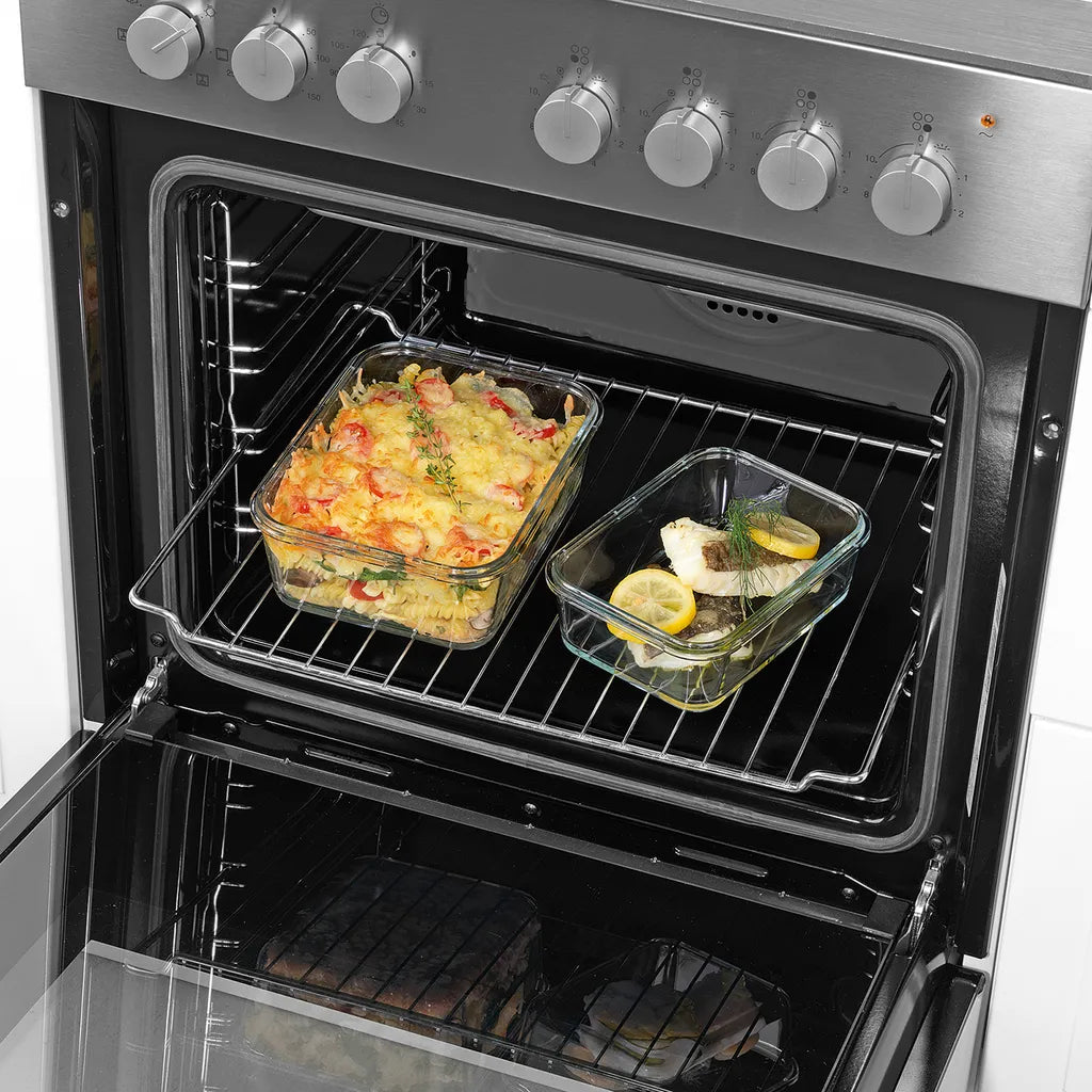  GOURMETmaxx Glas-Frischhaltedosen Klick-it 8-tlg. Frischhaltedosen 4er Set Glas Klick-It Gefrierdosen Lunchbox Brotdose Mikrowelle
