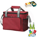  15L Kühltasche Faltbar,Picknicktasche Kühltasche,Rot, Lunch Tasche,Kühltasche Eistasche,Mini Faltbar,Minikühltaschen,Thermotasche Faltbar Klein,Isoliertasche Lunch,Kühlbox Für Picknick