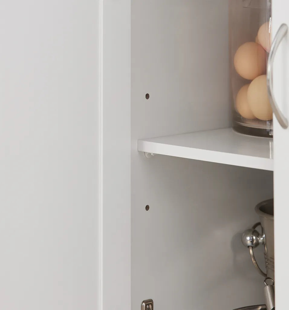  SoBuy FKW71-WN Kücheninsel Küchenwagen Mit Erweiterbarer Arbeitsplatte Küchenschrank Servierwagen Holz Weiß BHT Ca.: 115x92x46-71cm