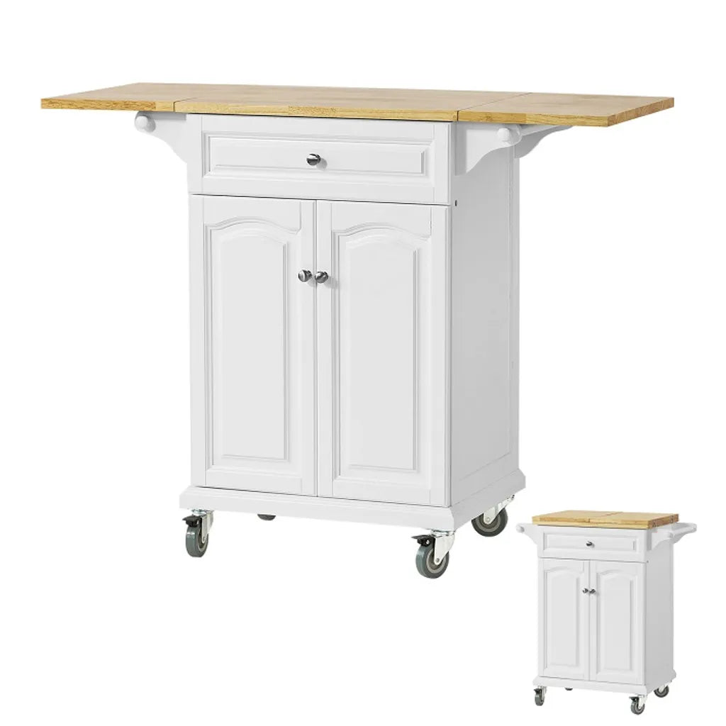  SoBuy® Servierwagen, Küchenwagen,mit Klappbare/erweiterbarer Arbeitsfläche, FKW36-WN