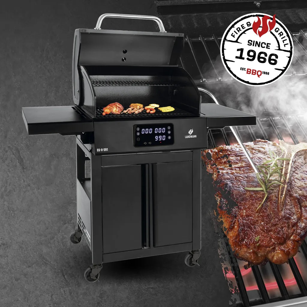  LANDMANN E-Grillwagen Black