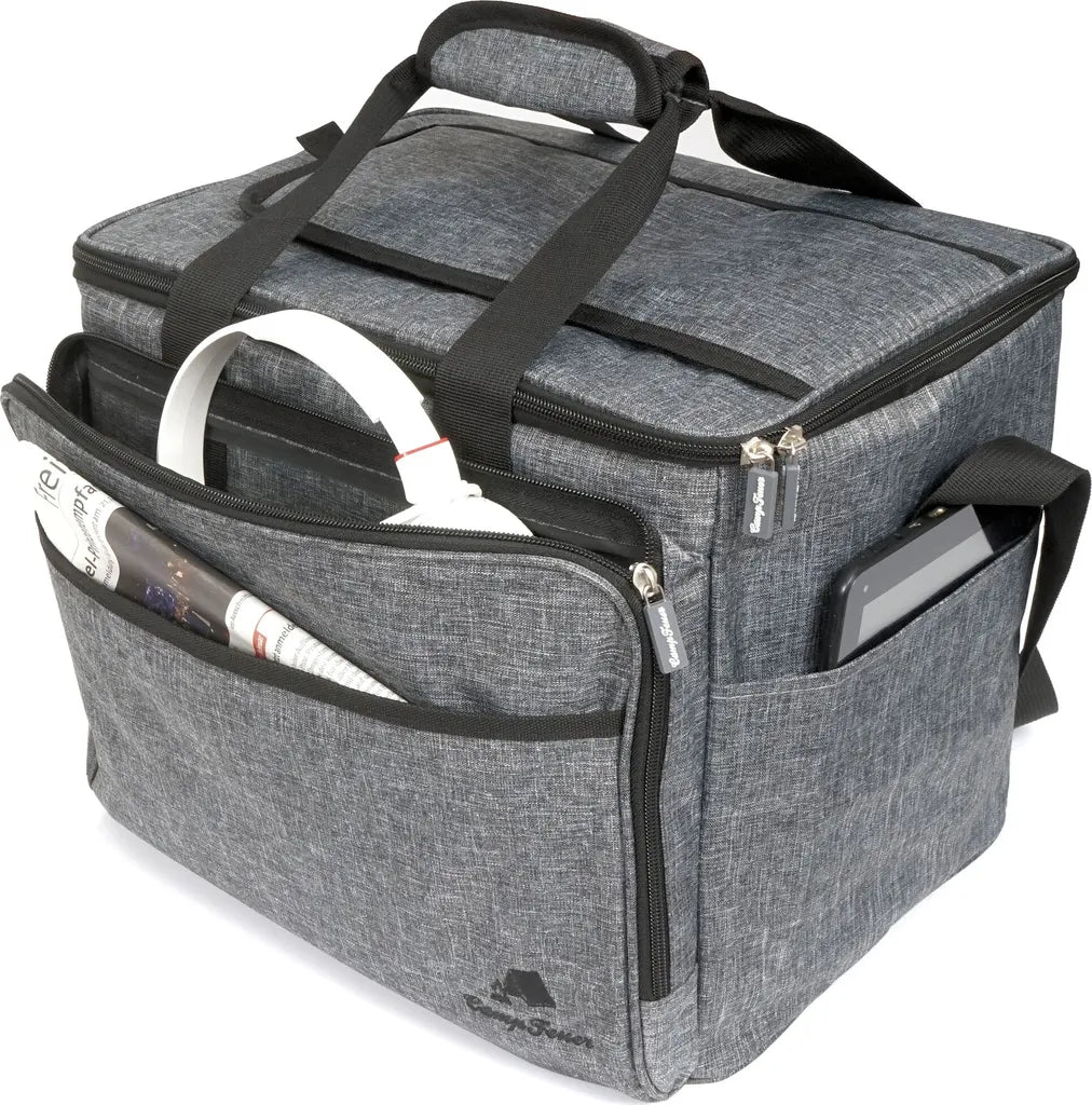  CampFeuer Kühltasche 30 Liter, Grau-meliert, Leicht Und Wasserdicht