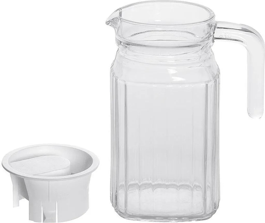  Esmeyer Arcoroc Glaskrug "Quadro" Mit Deckel 0,5 Liter
