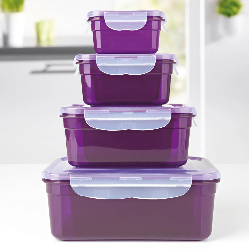  Maxxworld Frischhaltedosen Klick-it 14tl Plastik Brotdose Lunchbox Aufbewahrung Mikrowelle