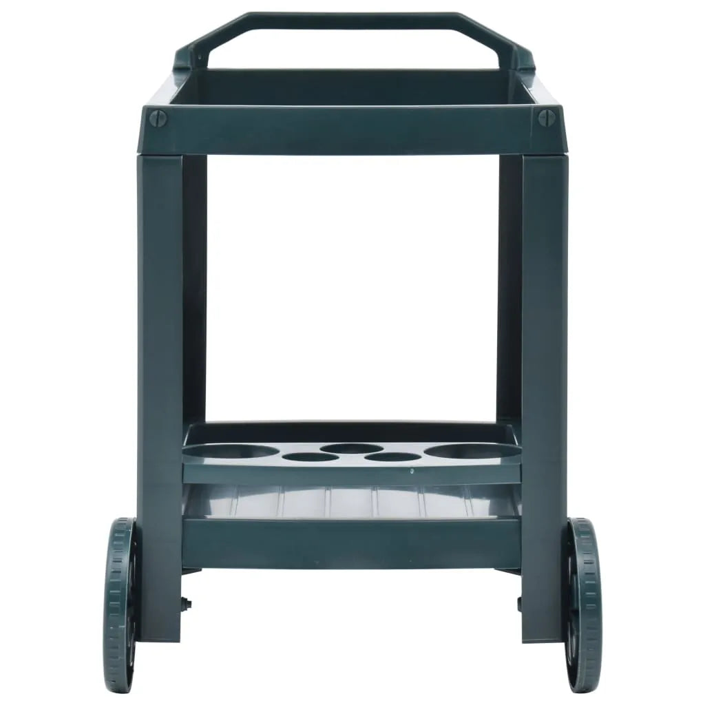  VidaXL Getränkewagen Grün 69×53×72 Cm Kunststoff