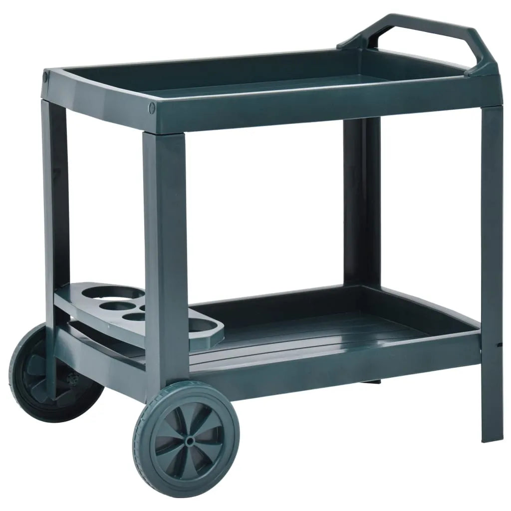  VidaXL Getränkewagen Grün 69×53×72 Cm Kunststoff