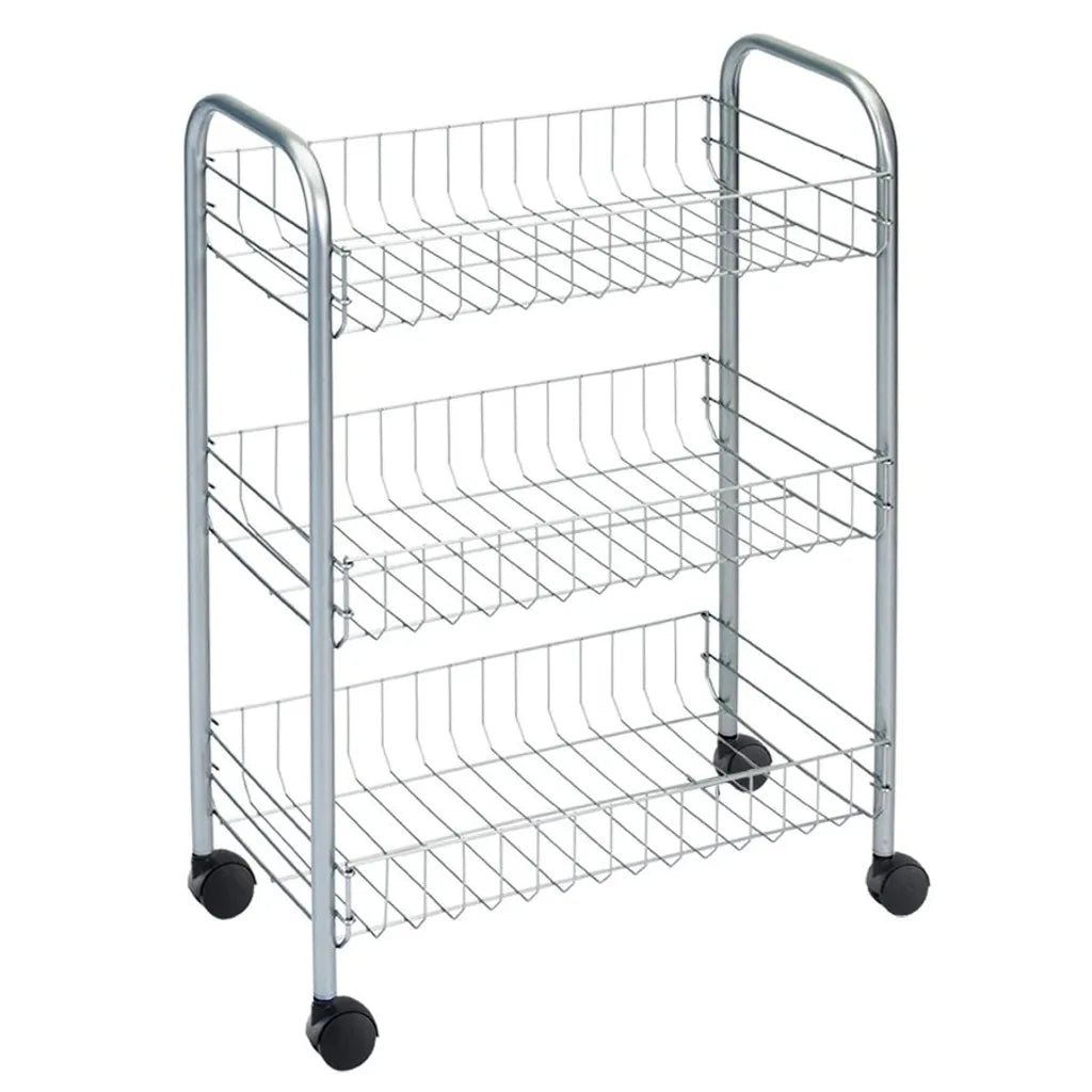 MetalTex Allzweckwagen - Silberfarben - Metall - Mit 3 Etagen