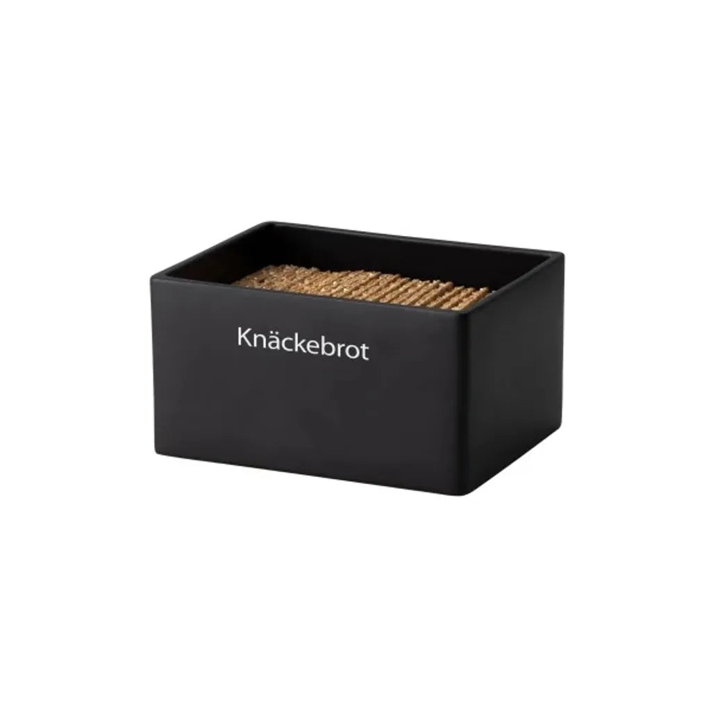  Continenta | Vorratsdose Knäckebrot Keramik Schwarz