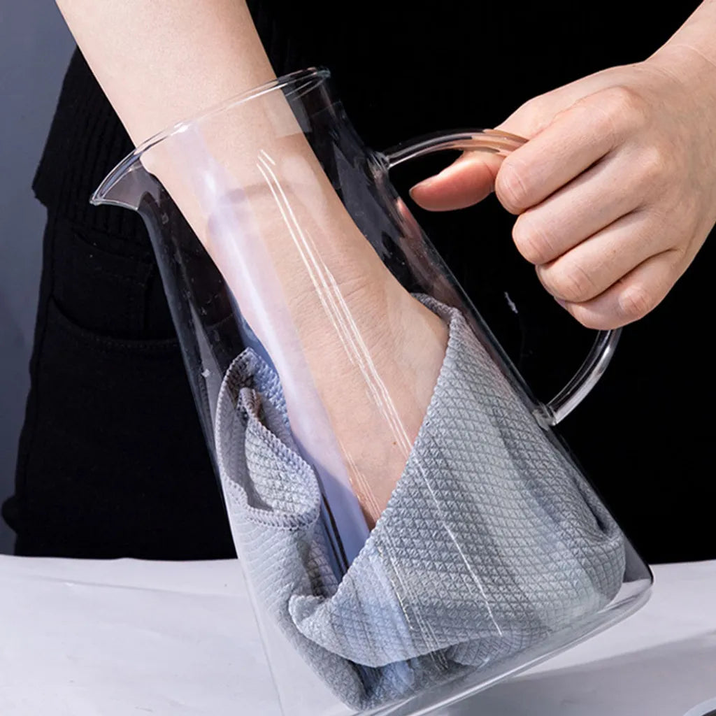  Glaskrug 2 Liter Karaffe Trinkflasche Aus Borosilikatglas Mit Deckel