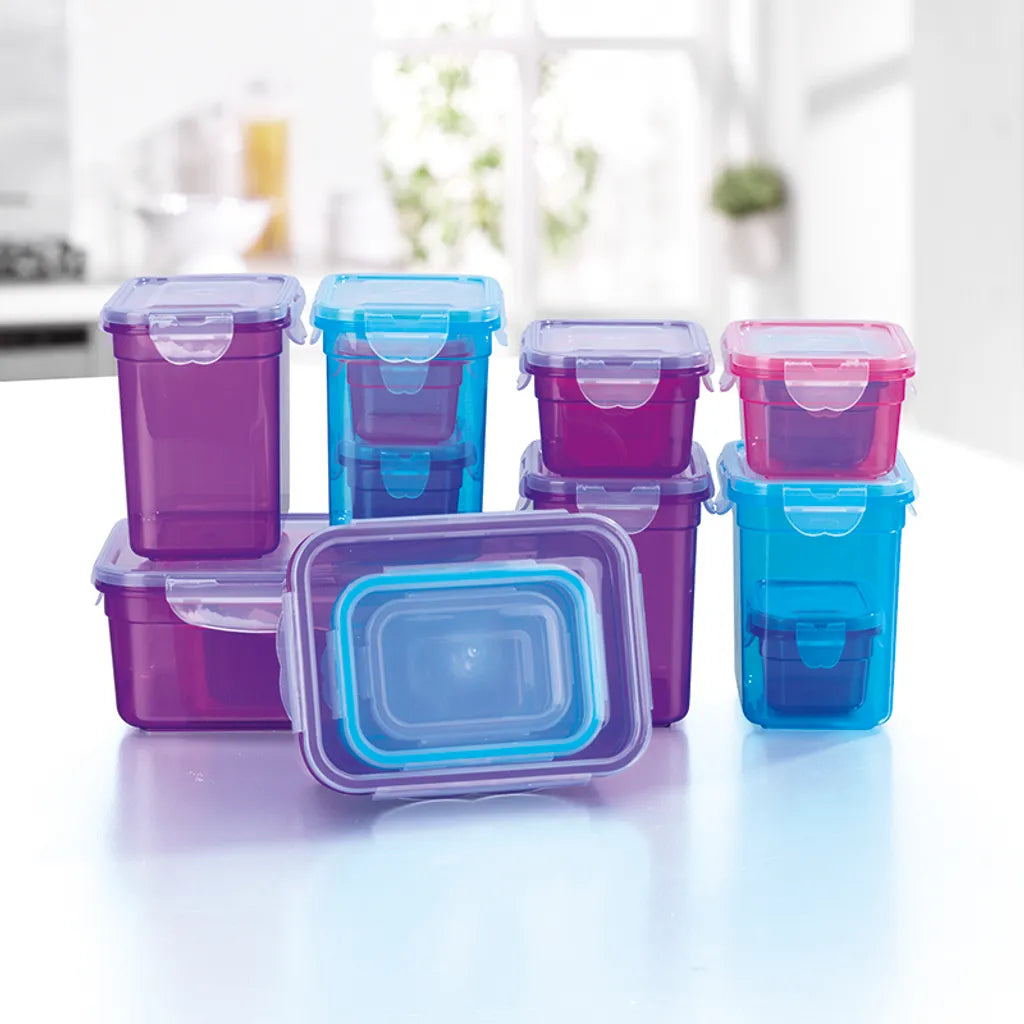  GOURMETmaxx Frischhaltedosen Klick-it, 36-teilig Frischhaltedosen Set Klick-It Gefrierdosen Lunchbox Mikrowelle Brotdose 18 Stück