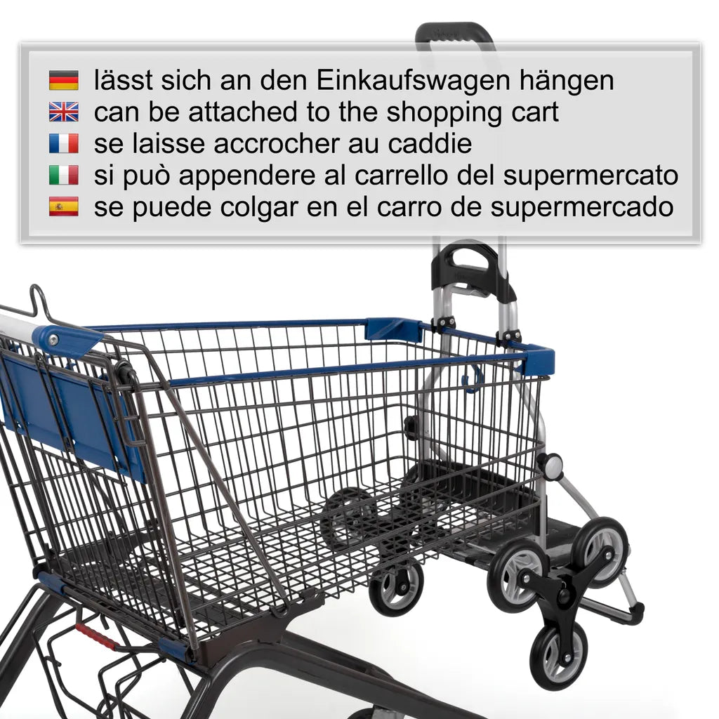  Andersen Shopper Royal Treppensteiger Alu Klappbar Mit Rad Ø 3 X 13cm Und 62 Liter Tasche Hydro 2.0 Schwarz Mit Kühlfach