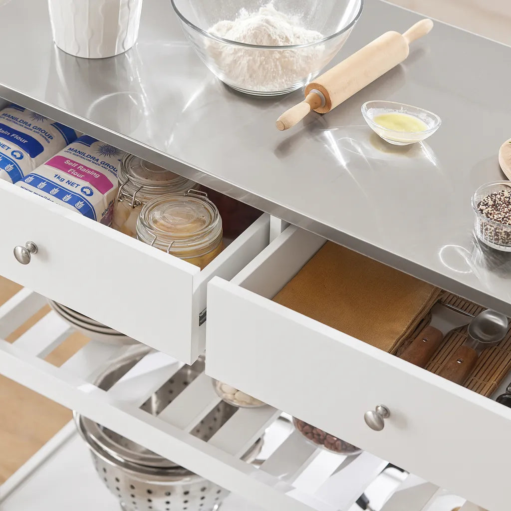  SoBuy® Küchenwagen Flurschrank Sideboard Beistelltisch Konsolentisch FKW47-W
