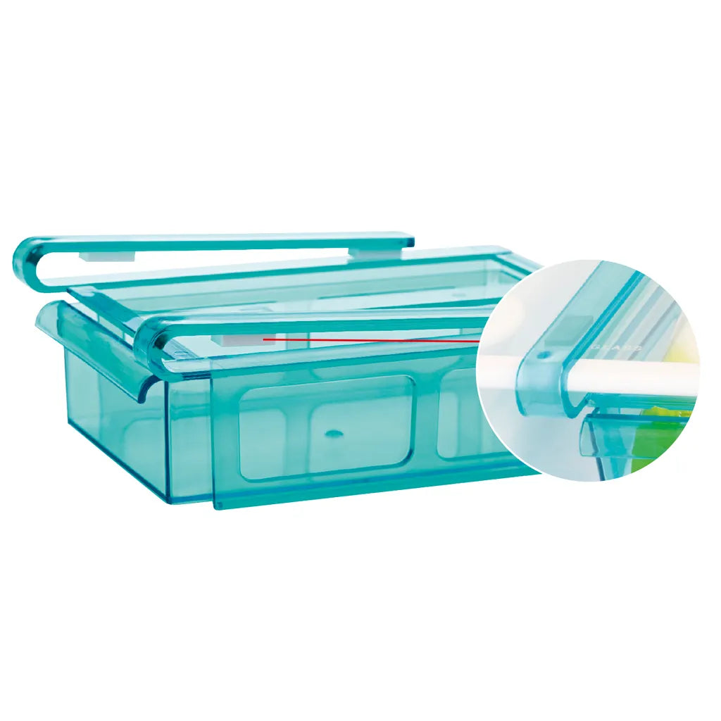  GOURMETmaxx Klemm-Schublade Für Kühlschrank, 3er-Set Schublade Klemm Kühlschrank GOURMETmaxx Zusatzfach Gemüsefach 3er-Set Ordnung