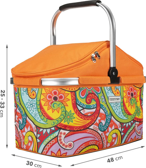  Anndora Kühlkorb 25 Liter Orange Paisley - Paisley