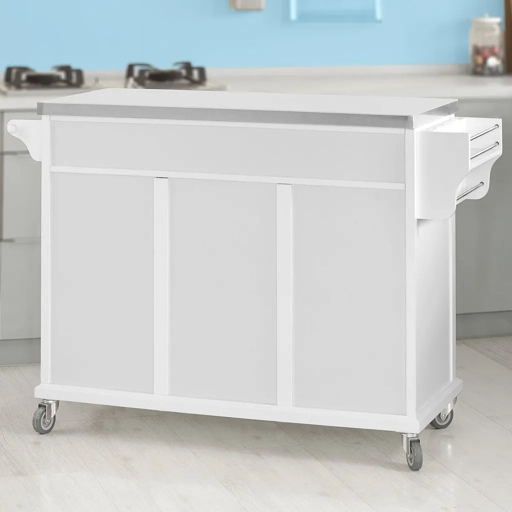  SoBuy Küchenwagen Mit Edelstahltop,Küchenschrank,Rollwagen FKW33-W