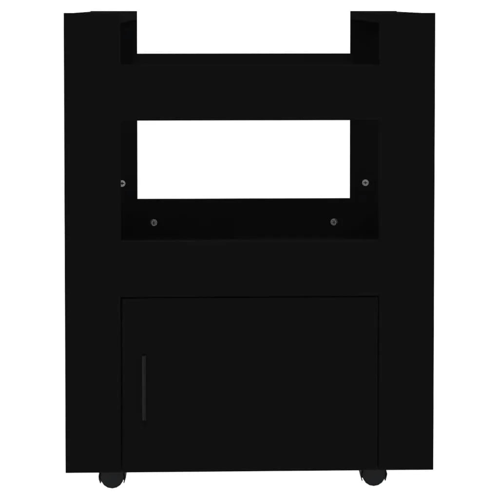  VidaXL Küchenwagen Schwarz 60x45x80 Cm Holzwerkstoff