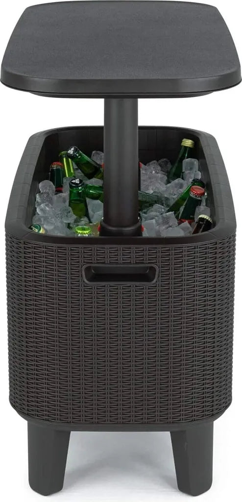  Keter Garden Bar 2in1 Tisch, Bar Mit Kühlbehälter Bevy Cool Bar Rattan