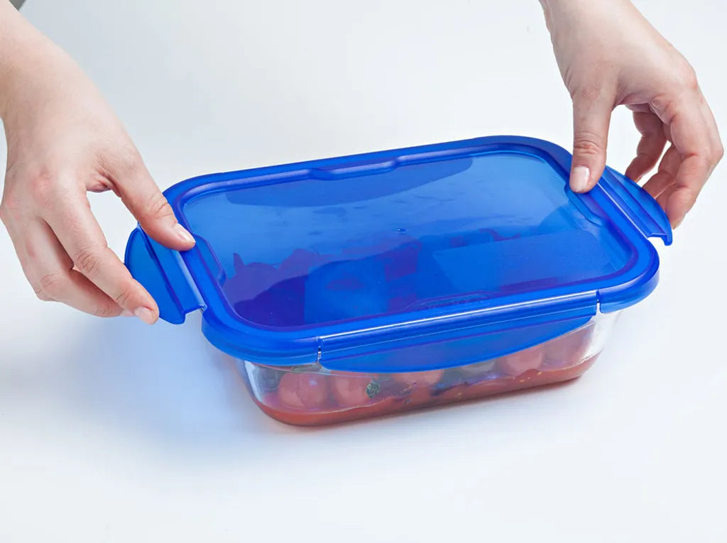  Pyrex Cook & Go Glas Square Teller Mit Deckel 0.9l