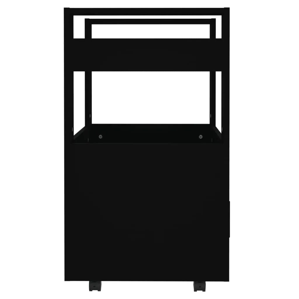 VidaXL Küchenwagen Schwarz 60x45x80 Cm Holzwerkstoff