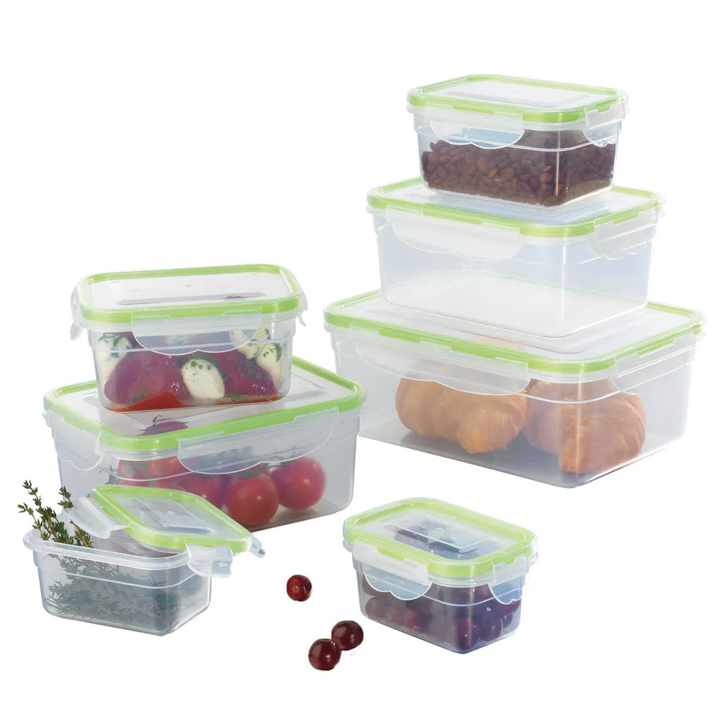  Frischhaltedosen Set Klick-It Gefrierdosen Lunchbox Brotdose Dose 14 Tlg. Klar