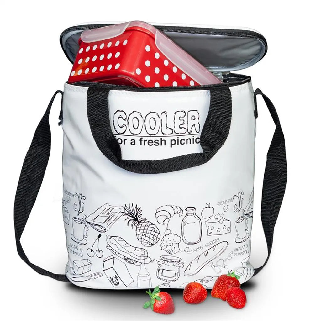  Kühltasche Weiß Tasche Kühlbox Thermo Picknicktasche Cooler Campingtasche