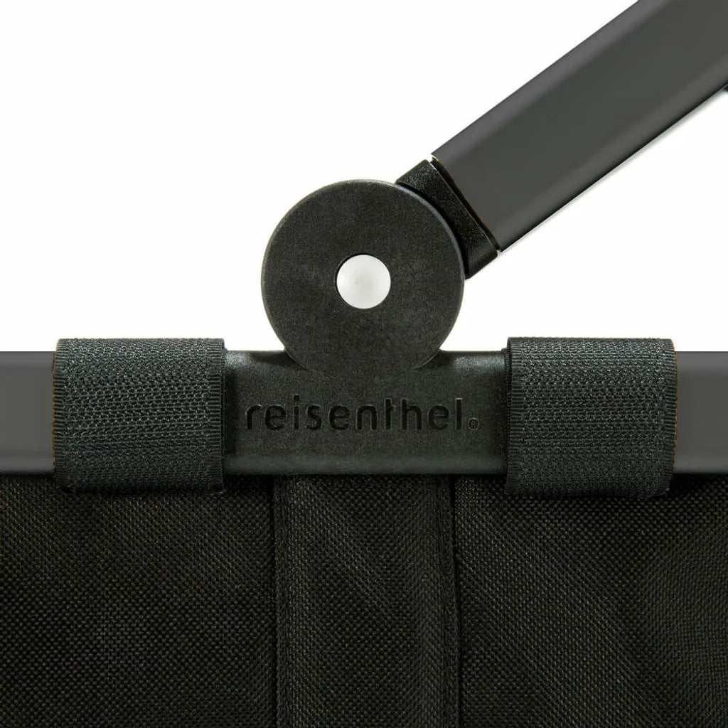 Reisenthel Carrybag Mit Cover, 2-tlg., Einkaufskorb, Deckel, Abdeckung, Korb, Polyestergewebe, Frame Black / Black, 22 L