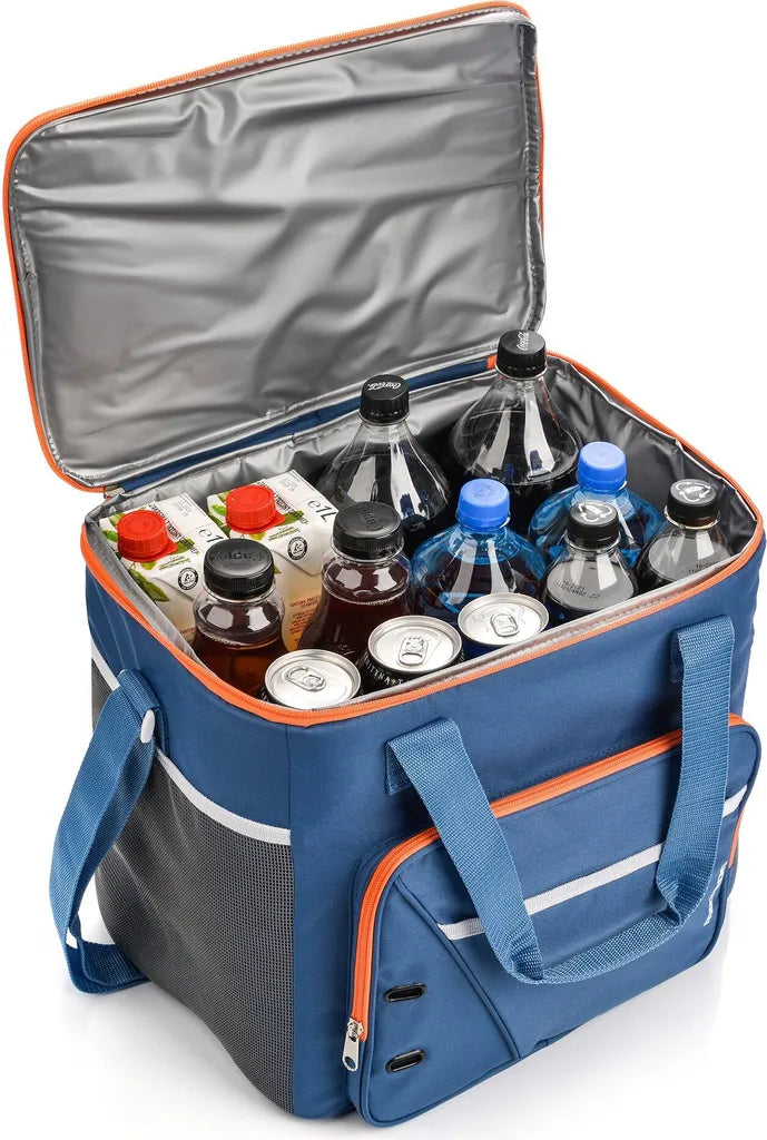  METEOR Kühltasche Frosty Picknicktasche Thermotasche Isoliertasche 30L Blue/grey