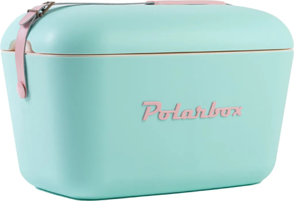  Kühlbox | Passive Kühlbox | Kühltaschen Polar In Retro Vintage Design Aus Kunststoff Mit Polystyrol (Airpop) Thermische Isolierung, 12L In Türkis