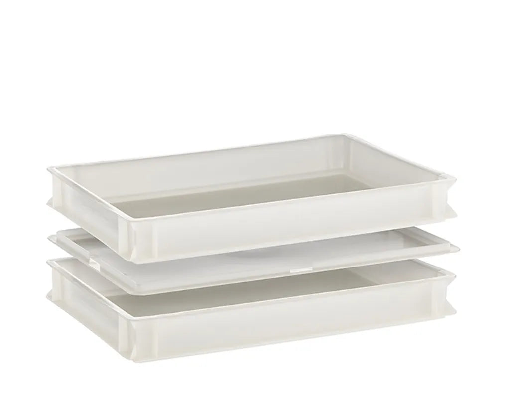  APS Teigbehälter - Pizzaballenbox, Stapelbar, Fassungsvermögen 14 Liter, Innenmaß 56,5 X 36,5 Cm, Zum Professionellen Frischhalten Und Gären Von Teigballen
