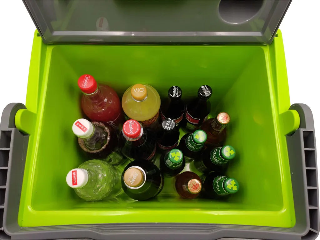  Steinborg Kühlbox 30 Liter | Warmhaltebox | Praktischer Tragegriff | Eco-Modus | 12 V/ 230 V Stromversorgung