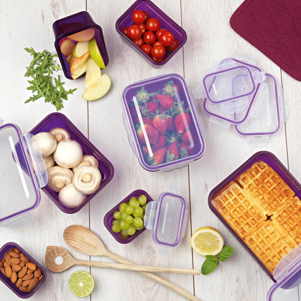  Maxxworld Frischhaltedosen Klick-it 14tl Plastik Brotdose Lunchbox Aufbewahrung Mikrowelle