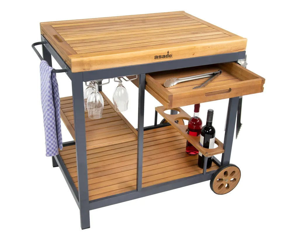  Asado Grilltisch Servierwagen Ally