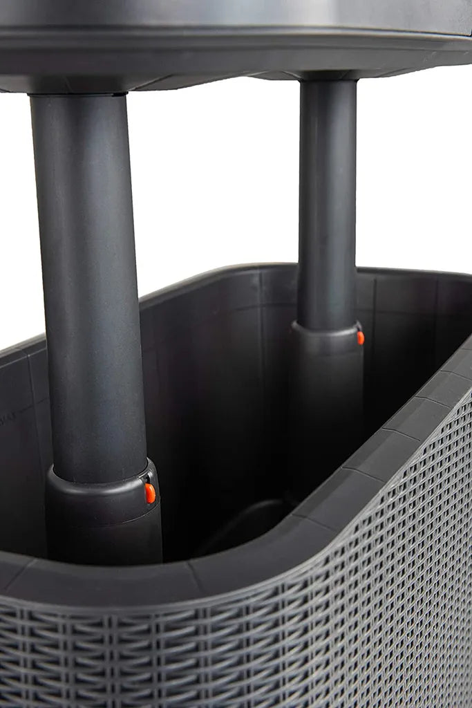  Keter Garden Bar 2in1 Tisch, Bar Mit Kühlbehälter Bevy Cool Bar Rattan