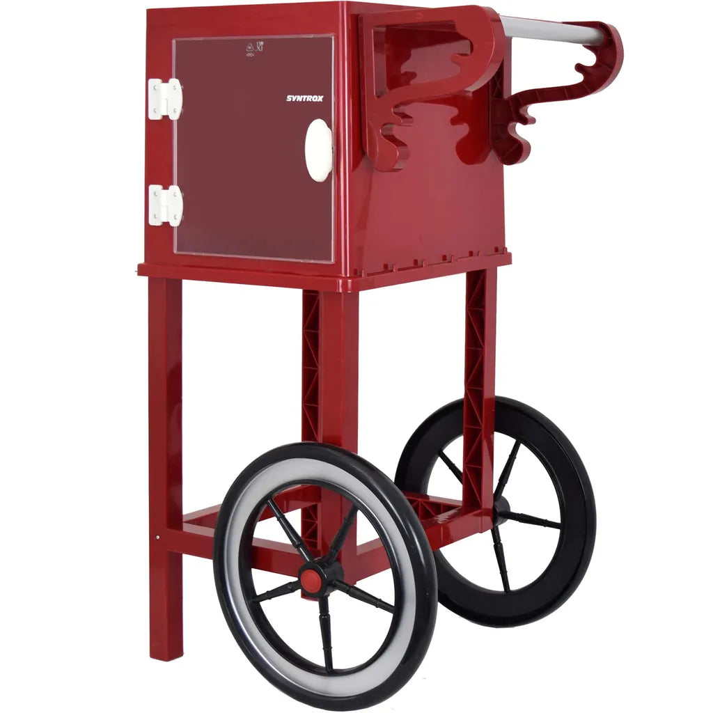  Syntrox Untergestell Popcornwagen Für Popcorn Maker Mit Zwei Reifen