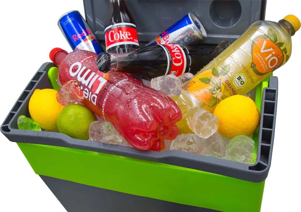  Steinborg Kühlbox 30 Liter | Warmhaltebox | Praktischer Tragegriff | Eco-Modus | 12 V/ 230 V Stromversorgung