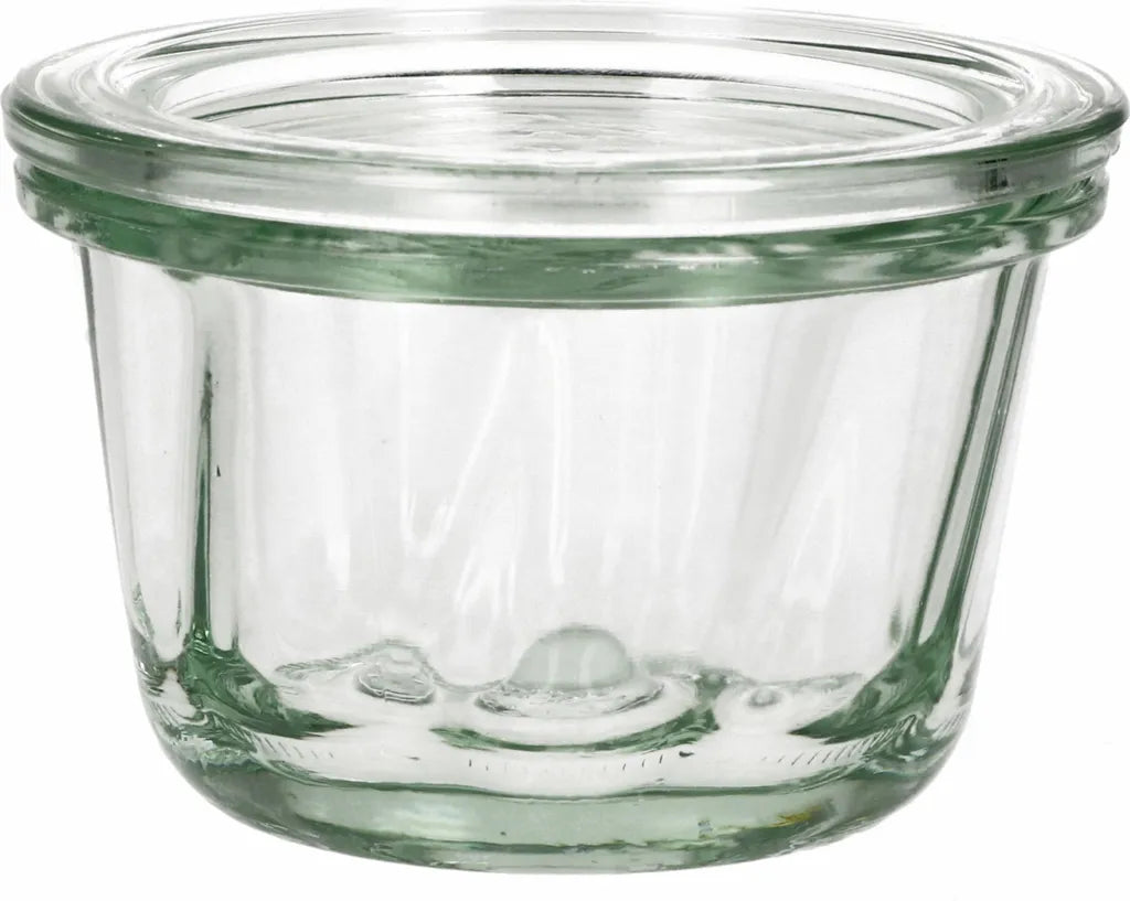  12er Set WECK Gugelhupf Glas Sturz-Form 165ml + 12x Glas-Deckel + Heft