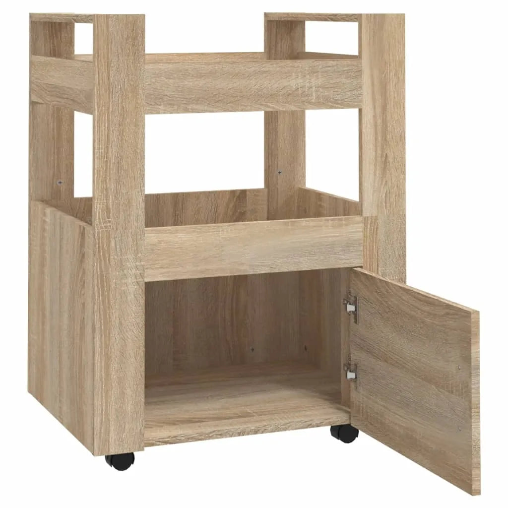  VidaXL Küchenwagen Sonoma-Eiche 60x45x80 Cm Holzwerkstoff