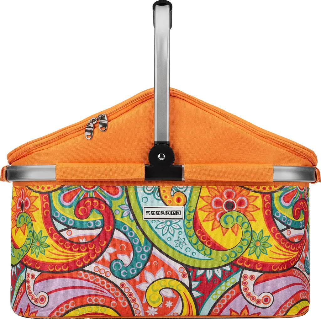  Anndora Kühlkorb 25 Liter Orange Paisley - Paisley