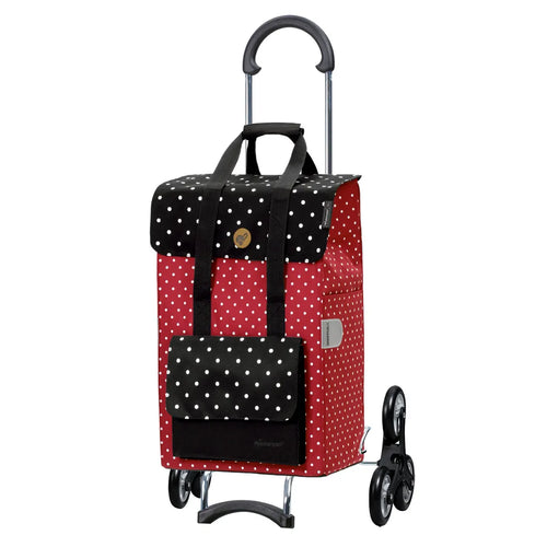  Andersen Shopper Treppensteiger Scala Stahl Mit Rad Ø 3 X 13cm Und 51 Liter Tasche Rul Rot