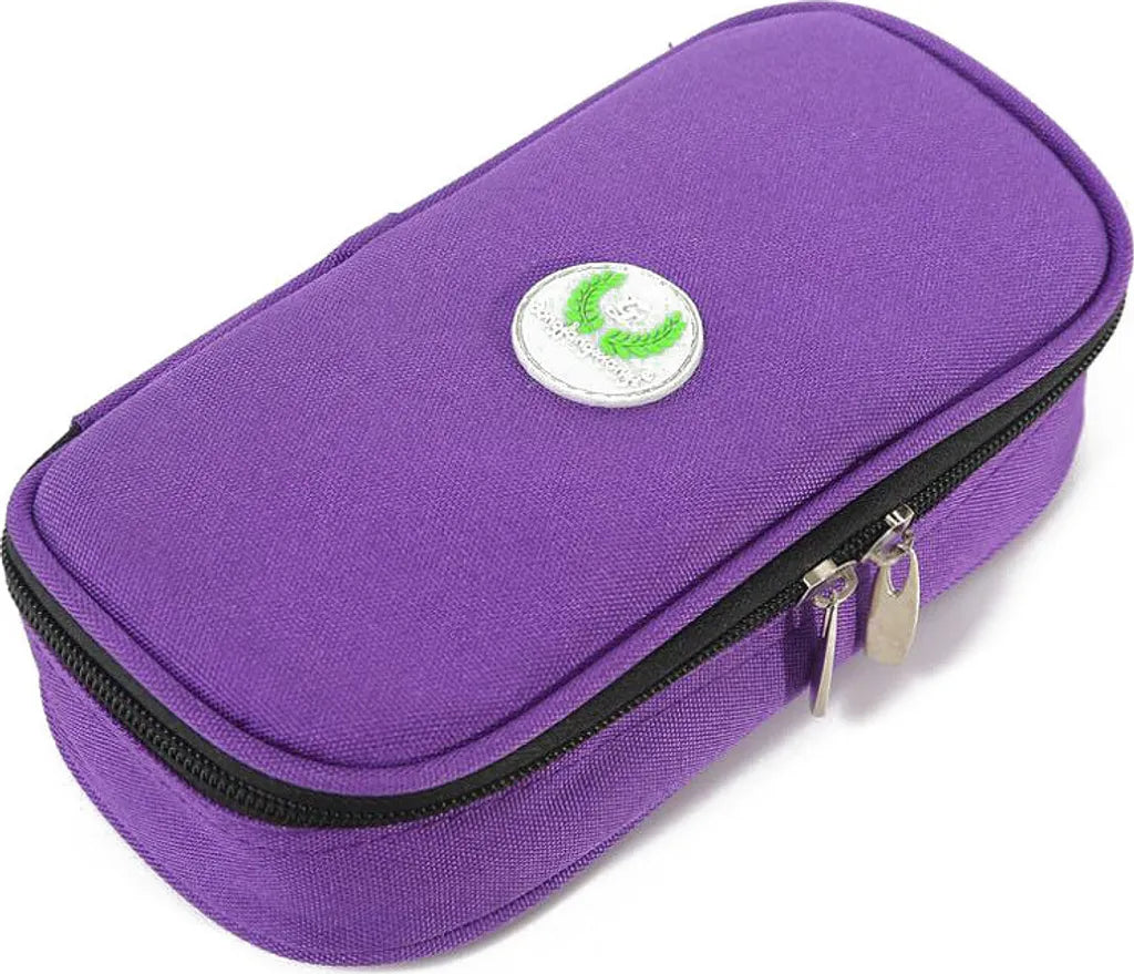  Insulin Kühltasche Reise Tasche - Medikamente Diabetiker Isoliert Tragbaren Kühler Tasche Für Insulin Pen Und Diabetes Kühltasche (Lila)