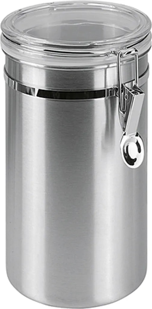  Metaltex Vorratsdose Mit Acryldeckel, 2,0 Liter, Silber