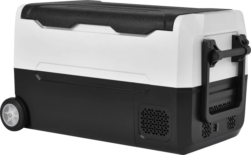  Merax Elektrisch Kühlbox Mit Kompressor 31.5L Schwarz, Mini Kühlschrank Tragbar Kühlleistung Bis -20° C, Gefrierbox 12/24 V Und 230 V Für Büro, Auto, Camping, Garten