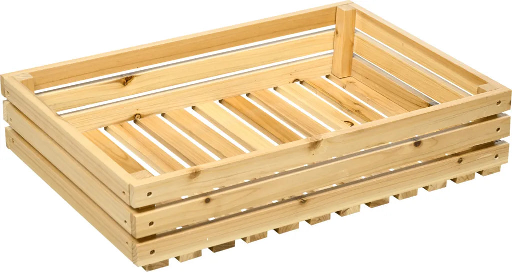  Outsunny Obsthalter Mit Rädern, Gemüseregal Mit 5 Regalen, Obstkorbständer, Aufbewahrungswagen, Für Gemüse, Obst, Bis 20 Kg Belastbar, Aus Tannenholz, Natur