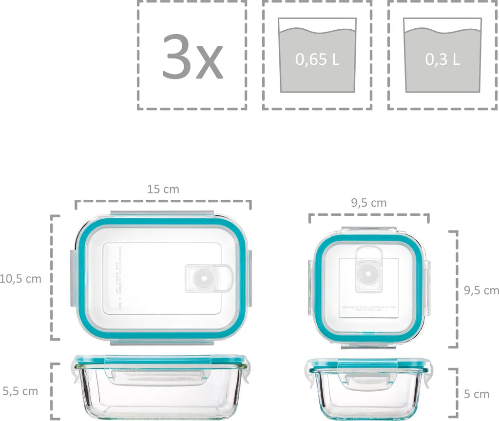  Sänger Frischhaltedosen Set Aus Glas 12er Set