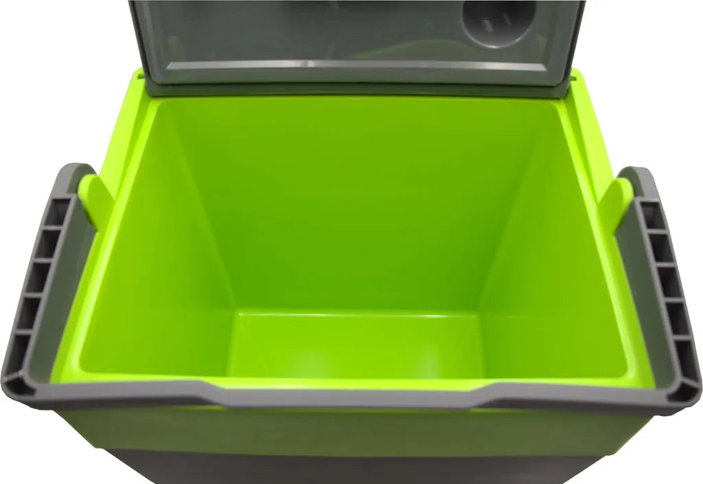  Steinborg Kühlbox 30 Liter | Warmhaltebox | Praktischer Tragegriff | Eco-Modus | 12 V/ 230 V Stromversorgung