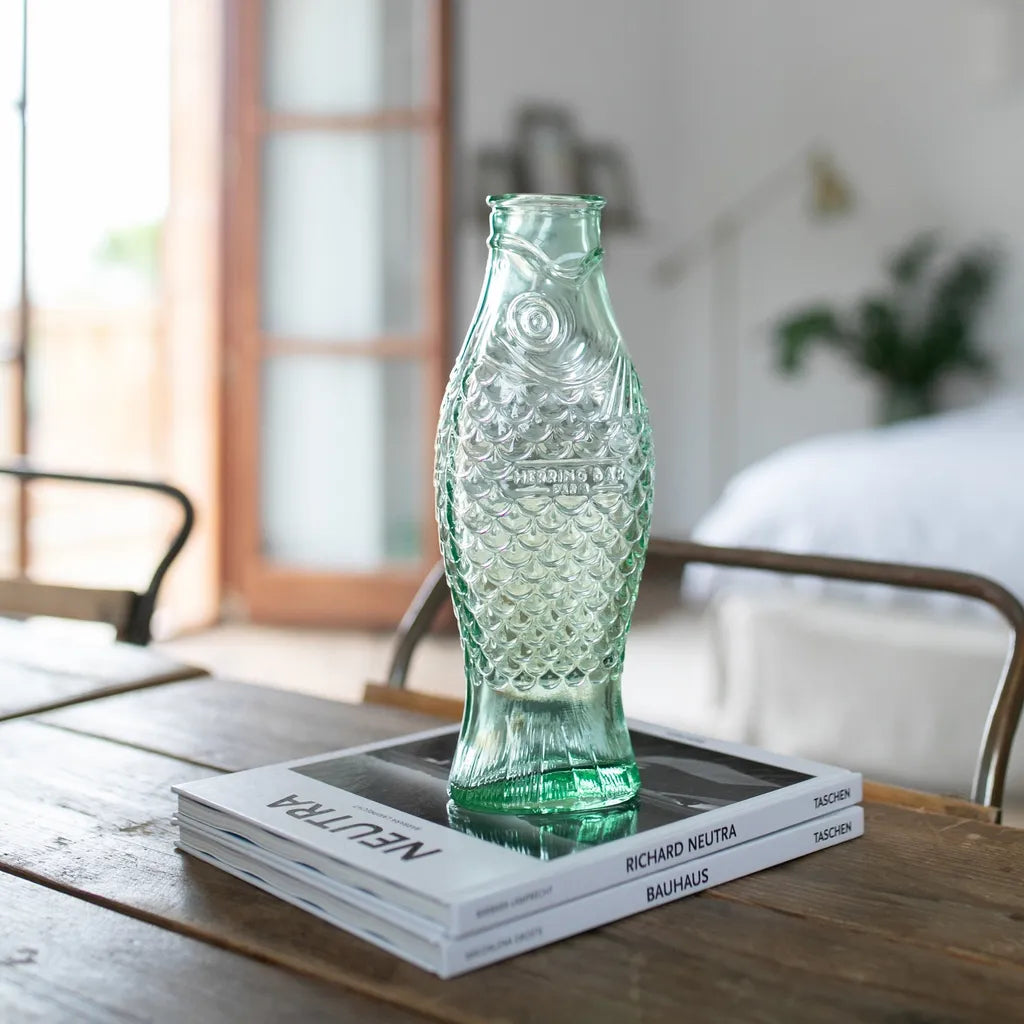  SERAX Karaffen Serax | Glasflasche Fish & Fish | Grün 29 Cm