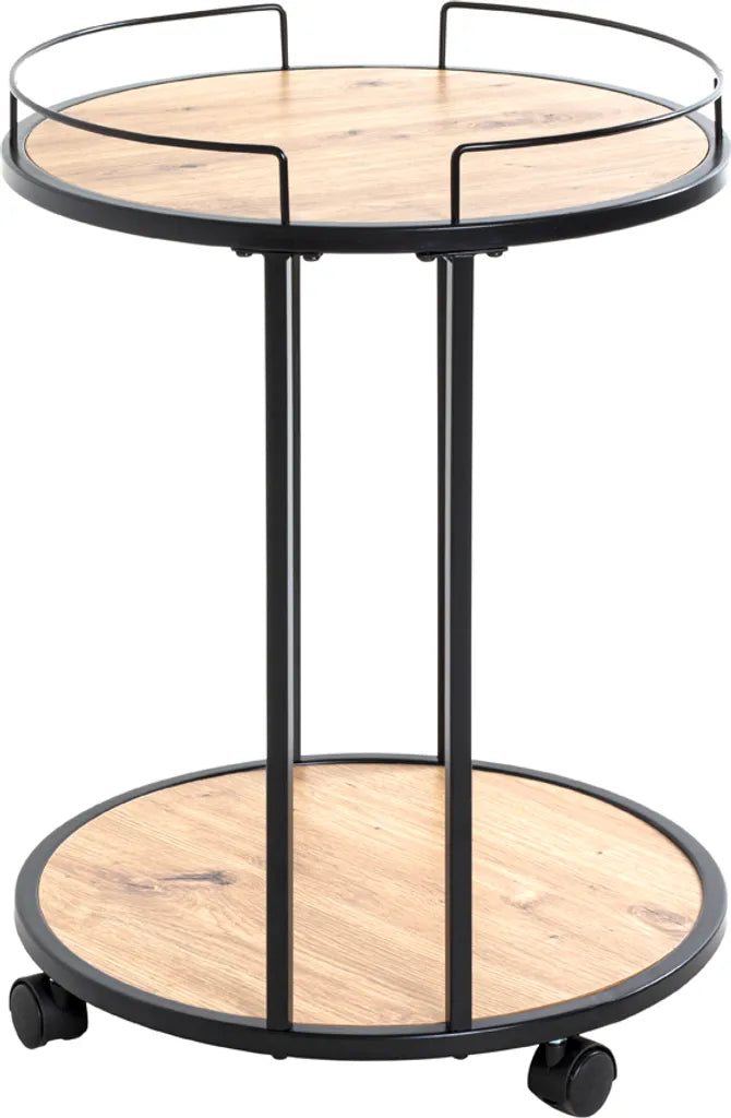  Haku Beistelltisch Auf Rollen, Schwarz-eiche - Maße: - Cm X - Cm X 60 Cm; 14906