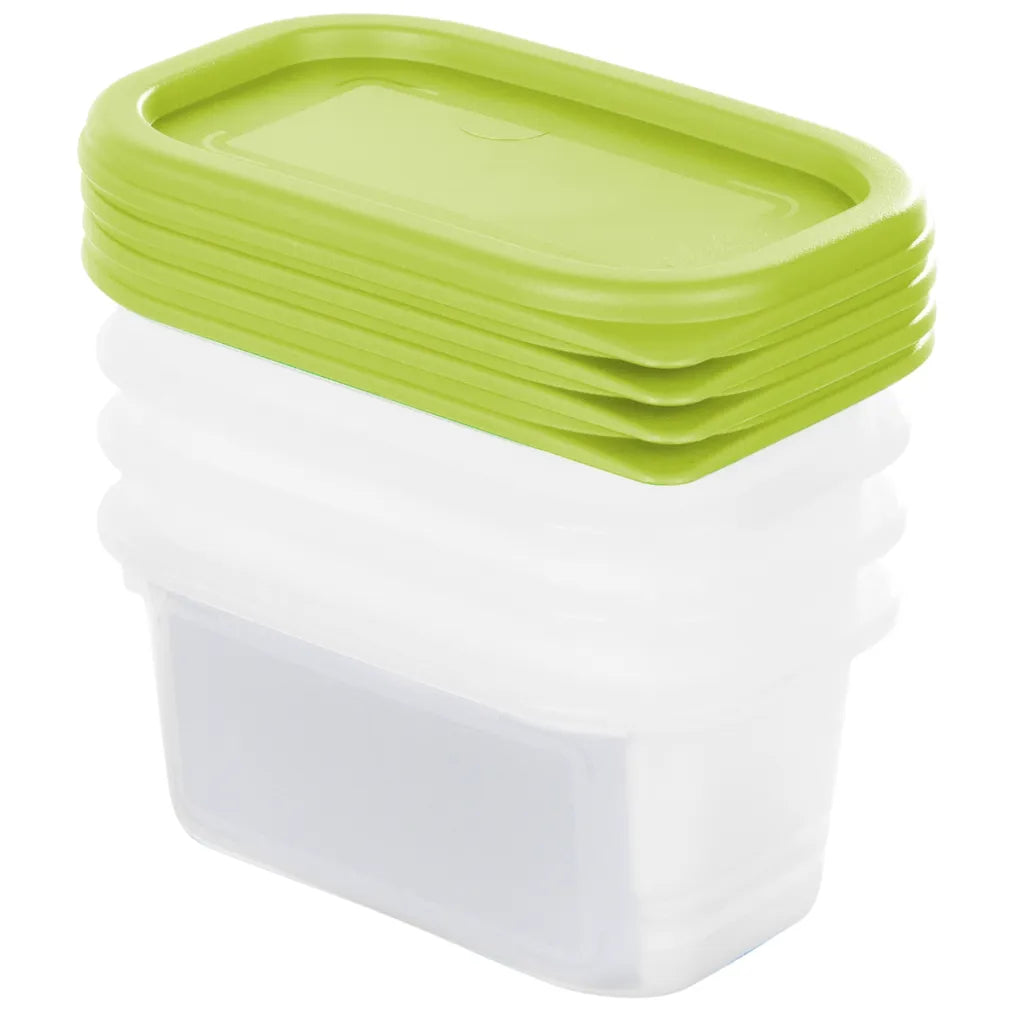 ROTHO Set Gefrierdosen 4 X 0.2 L DOMINO, Farbe:Limettengrün