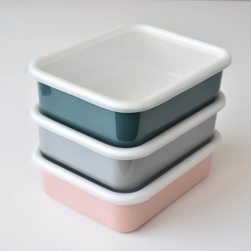  HoneyWare Frischhaltedose Color Line L 1,35l Flach Petrol Emaille