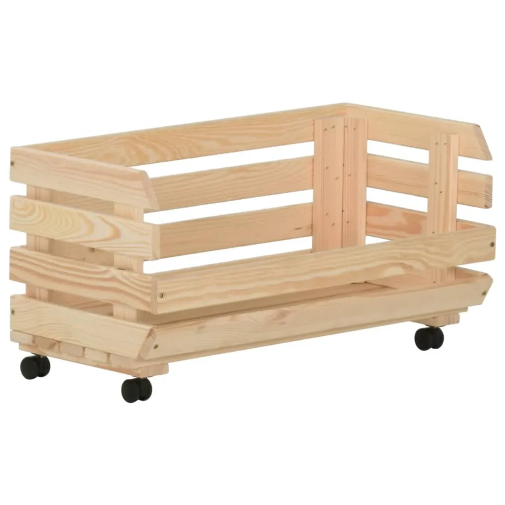  VidaXL Gemüsewagen 57x30x80 Cm Massivholz Kiefer